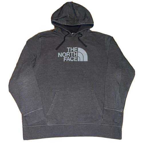 The North Face Half Dome Big Graphic Logo Gray Hoodie Sweatshirt Men’s Size XXL