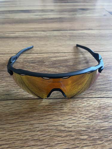 NEW Oakley Radar EV Path Sunglasses - Black Frame w/ Red Multilayer Lens