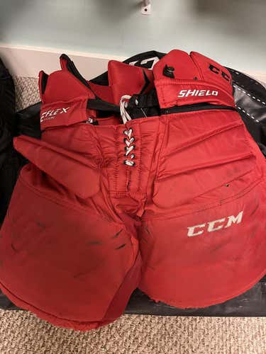 Red Used Medium CCM  E-Flex Extreme Pro Goalie Pants