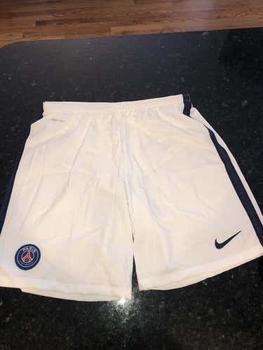 Nike PSG White Soccer Short XL