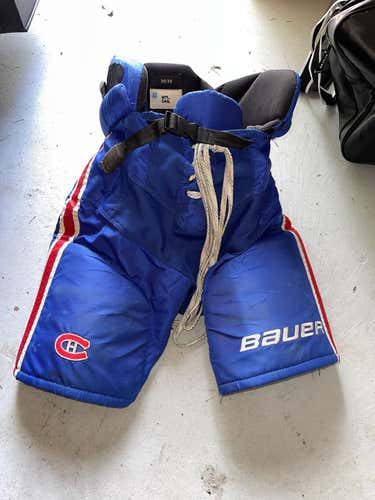 Brenden Gallagher Game Worn - Montreal Candiens - Blue Medium Bauer Pro Stock Nexus Hockey Pants