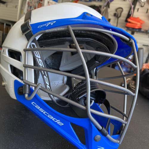White Youth Player's Cascade CPV-R Helmet