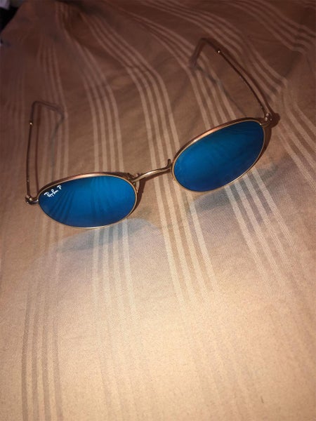 Gold Adult One Size Fits All Blue Sunglasses