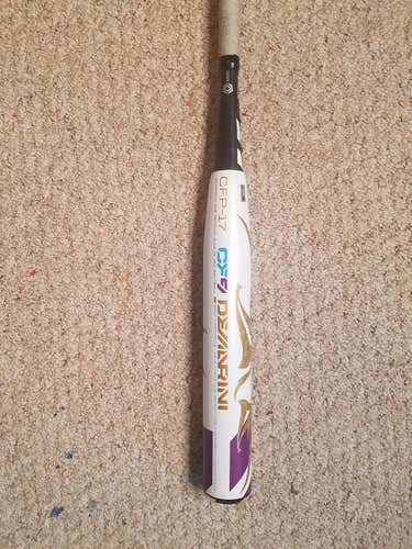 White Used Kid Pitch (9YO-13YO) 2017 DeMarini Composite CF9 Bat (-10) 20 oz 30"