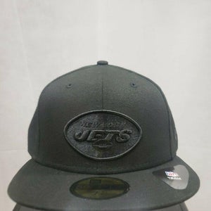 NWS New York Jets Blackout New Era 59fifty 7 3/8 NFL