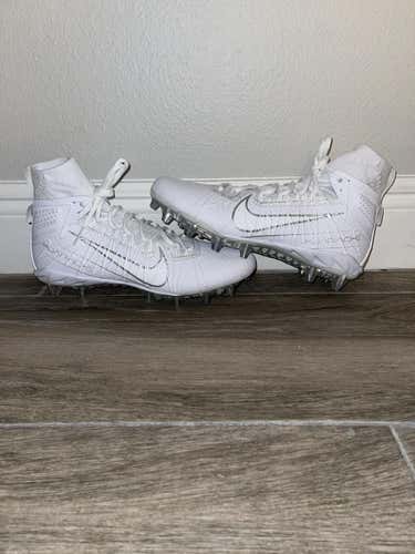 Nike Alpha Huarache 7 Elite Lacrosse Cleats White CJ0224-106 Size 11.