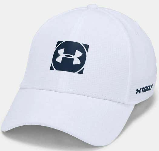 Under Armour Men's Jordan Spieth Tour 3.0 Golf Fitted Hat Cap White M/L #81846