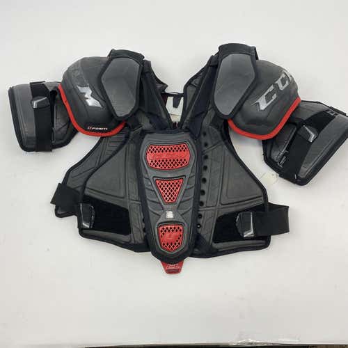 Used CCM U PLUS Crazy Lite Shoulder Pads | Senior Large | LA KINGS | K889