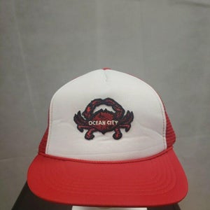 Vintage Ocean City, Maryland Mesh Trucker Snapback Crab Patch Hat