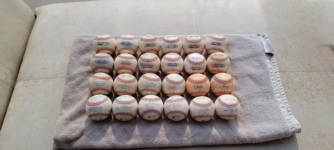 Used Rawlings Baseballs 24 Pack (2 Dozen)