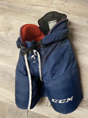 Blue Senior Large CCM Pro Stock Hockey Pants