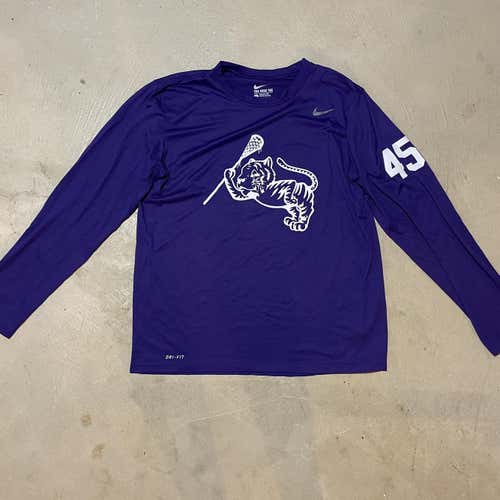 Clemson Lacrosse Team Issued Nike Dri-fit L #45