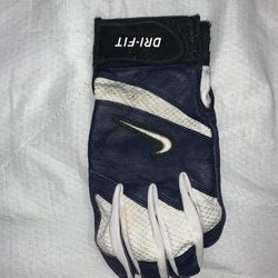 Nike Used Dri-Fit Navy&White Batting Gloves