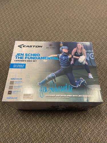 Black New Adult Easton Jen Schro fundamental Catcher's Combo