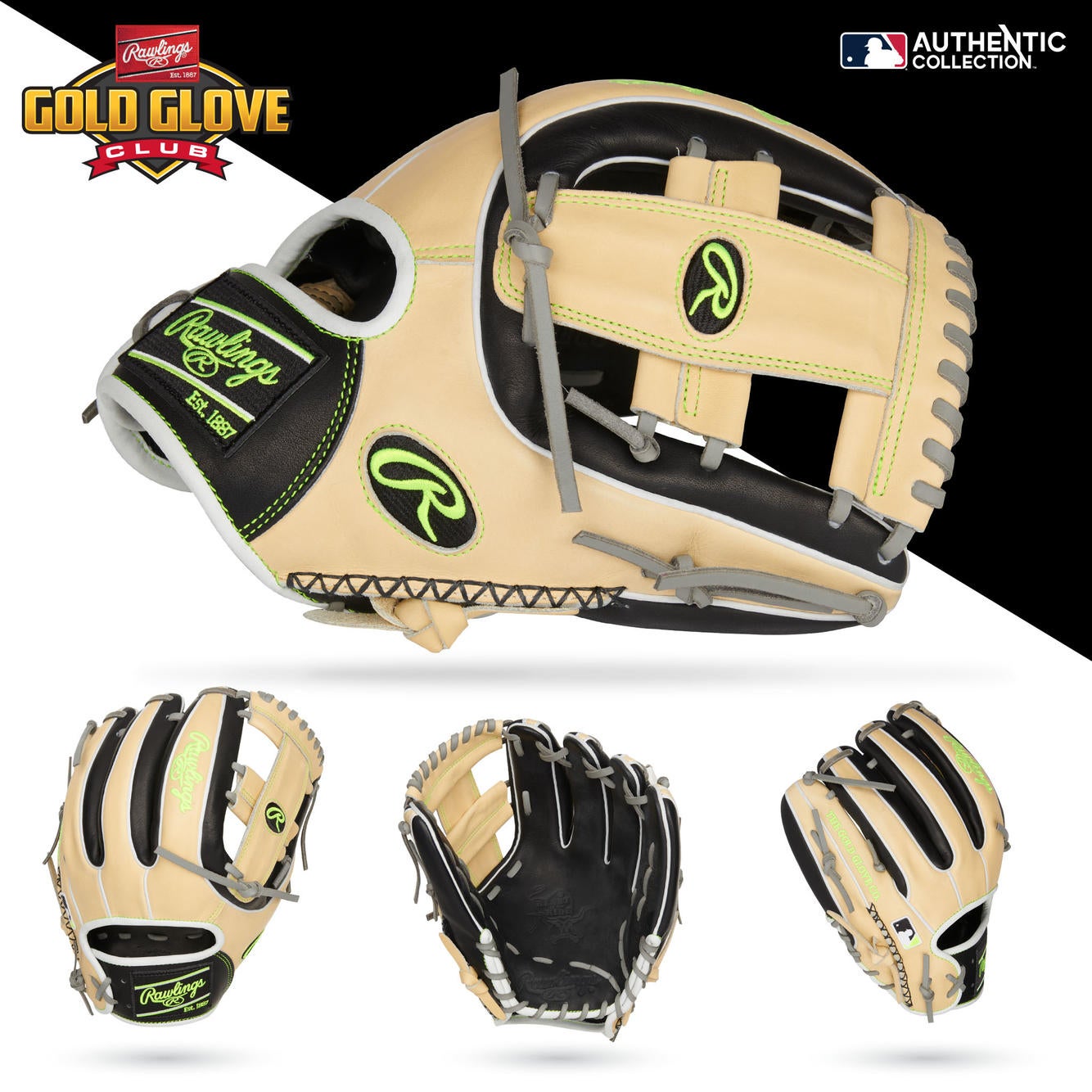 Rawlings Gold Glove Club July Ronald Acuña Jr 2023 Heart of Hide 12.75  Baseball Glove Right Hand Throw