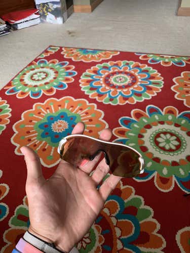 White Oakley Sunglasses with case