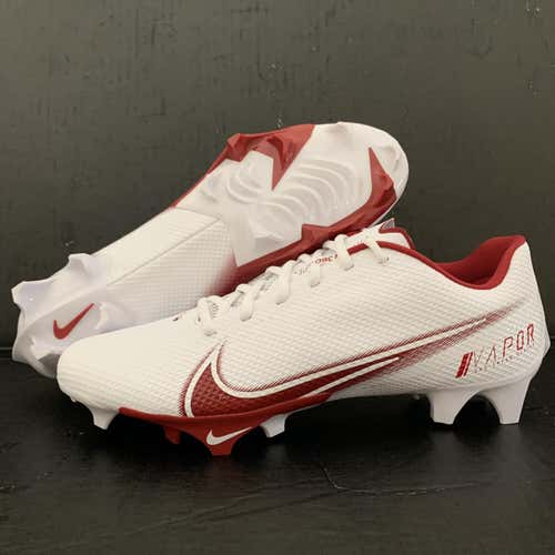 (Size 11) Nike Vapor Edge Speed 360 'White Maroon' Lacrosse/Football Cleats