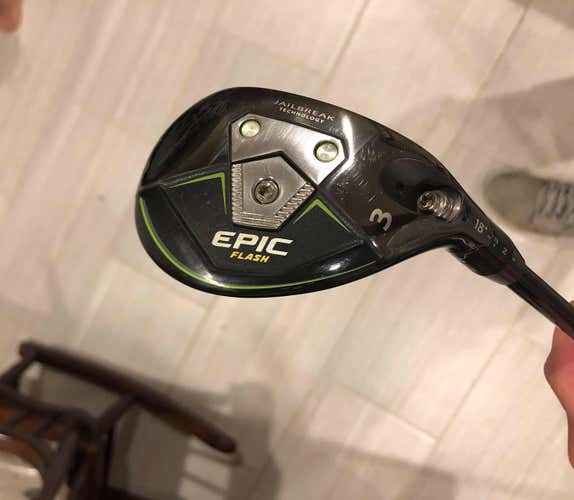Men's Right Handed 3 Wood Epic Flash Fairway Wood