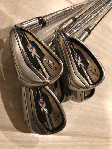 Men's Right Handed XR Iron Set. 4- Gap Wedge. New Grips