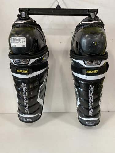 Used Bauer Supreme 2s 13" Ice Hockey Shin Guards