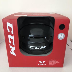 New Senior CCM Vector V08 Hockey Helmet Black Medium Med M vo8 sr