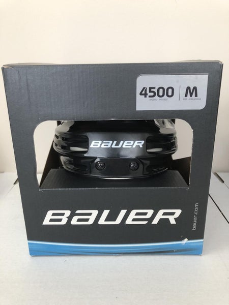 New Senior Bauer 4500 Hockey Helmet Black Medium Med M sr