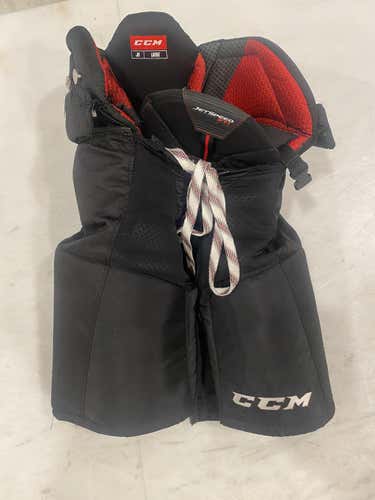 Black Used Large CCM JetSpeed FT1 Hockey Pants