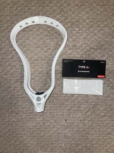 White New Unstrung Evo Qx-O Head With Type 4s