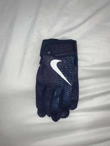 New Large Navy Nike Force Batting Gloves