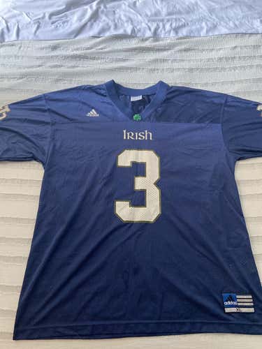 Notre Dame Blue W/ Shamrock XL Adidas Jersey