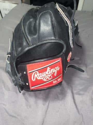 Black High School/College Infield 11.5" Heart of the Hide Baseball Glove
