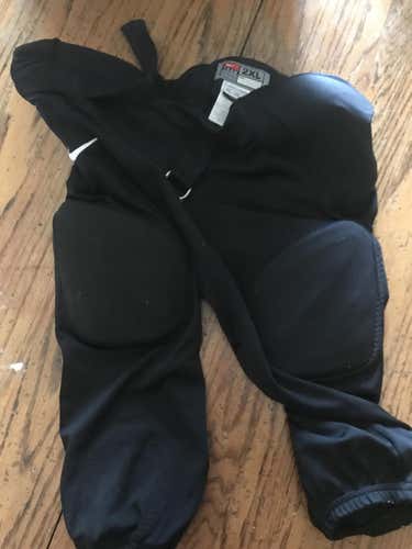 Used Black Nike Fully Integrated Football Pants Youth XXL (Adult Large)