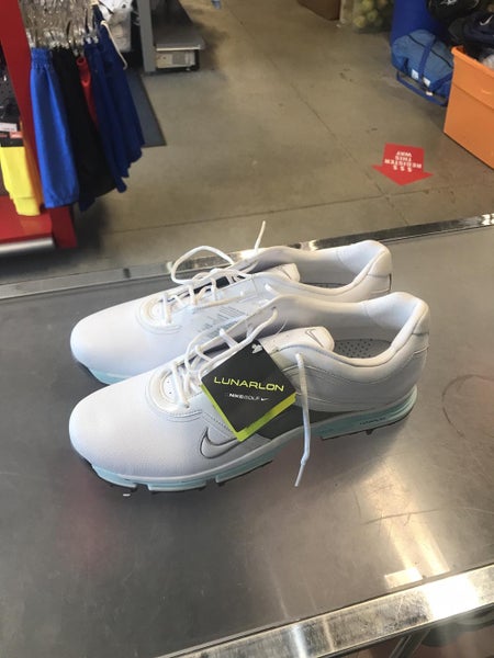 White Women's Size 10 (Women's 11) Nike Lunarlon Golf Shoes
