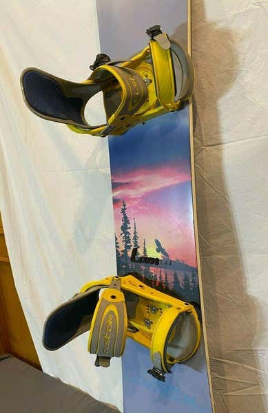 RARE Vintage 1998 Burton Custom 164cm Sunset Graphic Snowboard