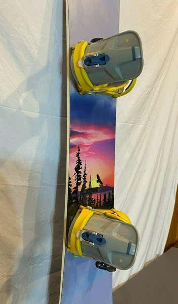 RARE Vintage 1998 Burton Custom 164cm Sunset Graphic Snowboard