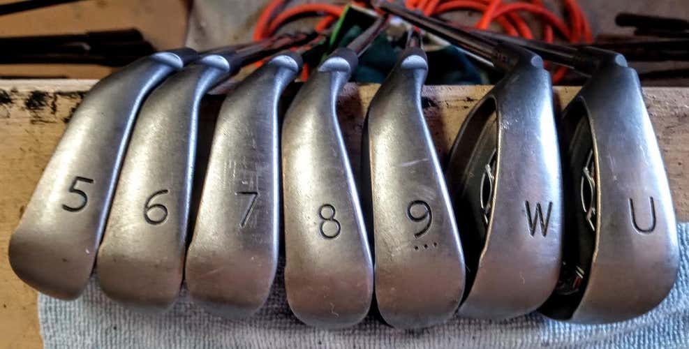 Used Men's Ping Left Hand G10 Iron Set Regular Flex Steel Shaft