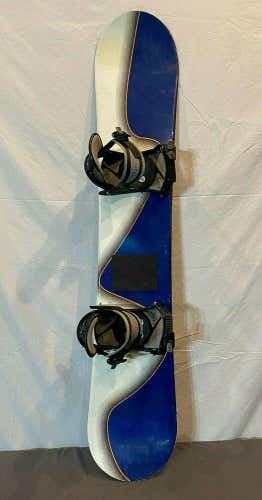 Vintage Lamar 151cm Twin-Tip Snowboard w/RARE Aggression Boulder CO Bindings