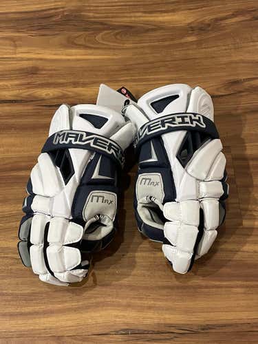 Custom Georgetown Lacrosse Maverick Max Gloves Size 13 (New)