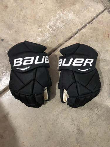 Jamie Benn Dallas Stars Black Used Bauer Vapor 1X Gloves 14" Pro Stock Gloves