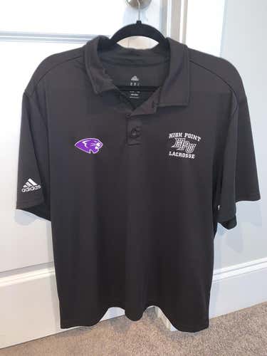 High Point XL Black Adidas Golf Polo