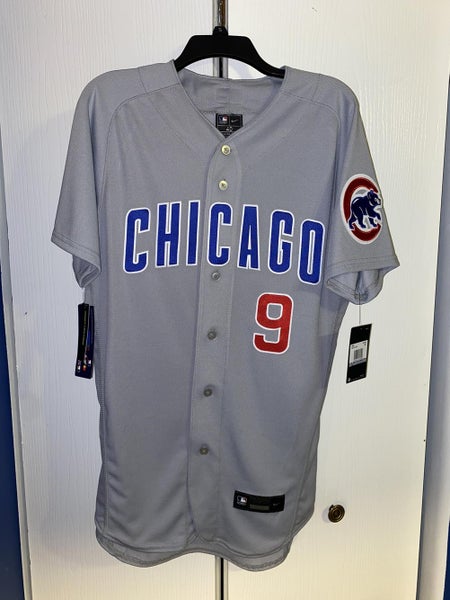 Authentic Javier Baez Chicago Cubs Nike road jersey