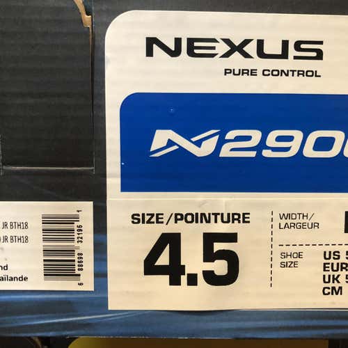 New Bauer Nexus N2900 Junior Hockey Skates - 4.5 D - New In Box