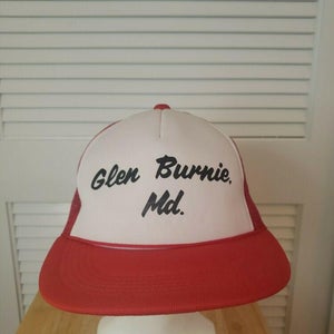 Vintage Glen Burnie, MD Mesh Trucker Snapback Hat
