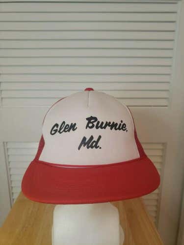 Vintage Glen Burnie, MD Mesh Trucker Snapback Hat