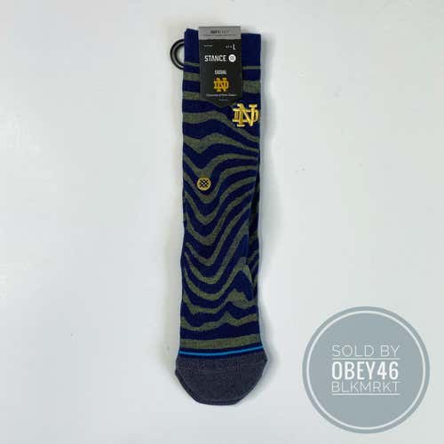 Stance NCAA  Notre Dame Dash ND Crew Socks