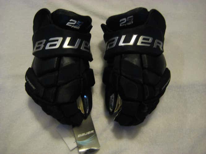 Bauer Supreme 2S Pro Gloves 14"  Black  Brand new with Tags