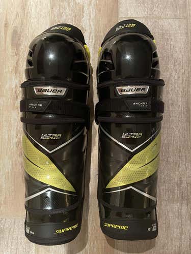 Bauer Ultrasonic 15" Shin Pads, Senior Supreme. Just came out!