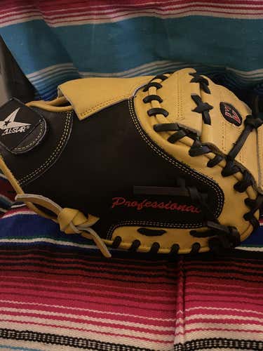 All Star CM3100 Black And blonde High School/College Catcher's 32.5" CM3100SBT Baseball Glove
