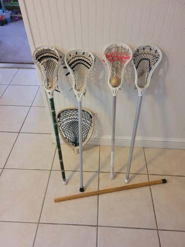 Bundle of vintage lacrosse sticks. Ships ASAP all 5