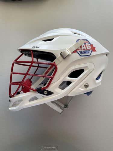 White New Warrior Burn Helmet (Large)